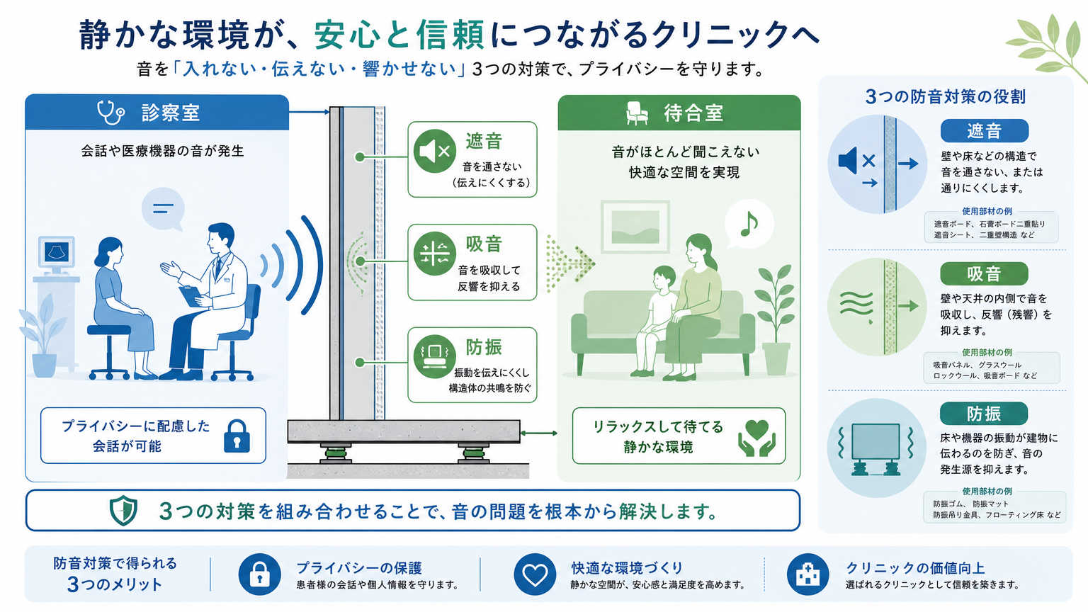 クリニックの防音対策とは